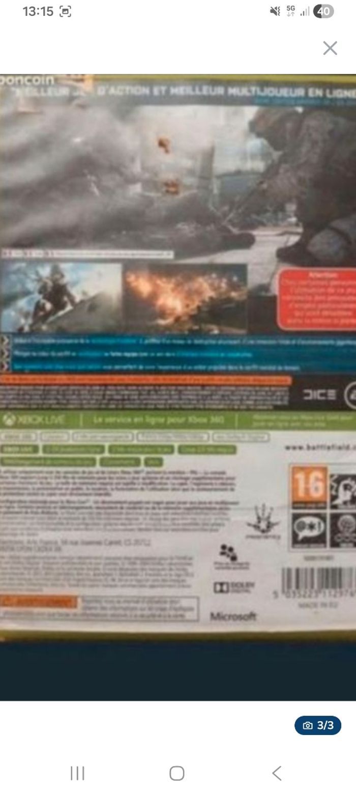 Battlefield  3 xbox 360 - photo numéro 3