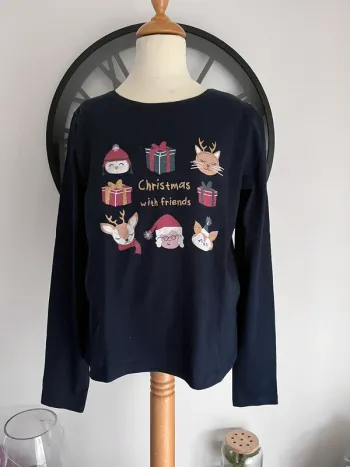 Tee-shirt noël marine