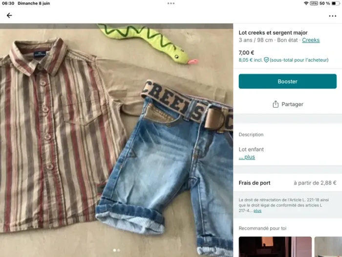 Lot vêtements garçon creeks - photo numéro 3