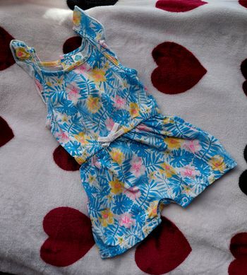 Combi short fleuris 3 mois 