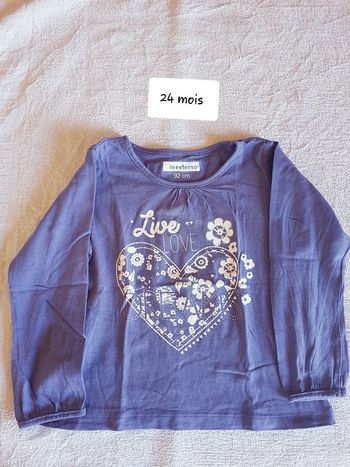 T-shirt in extenso 24 mois
