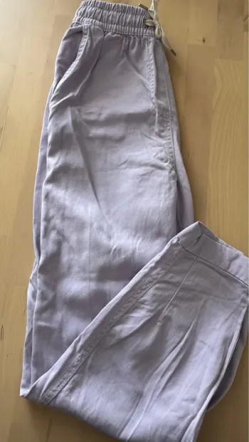 Pantalon chino mauve bershka femme