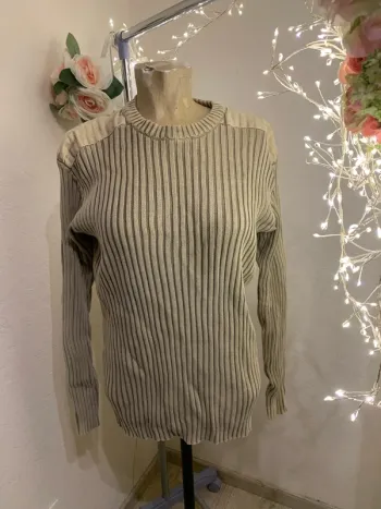 Pull col rond homme