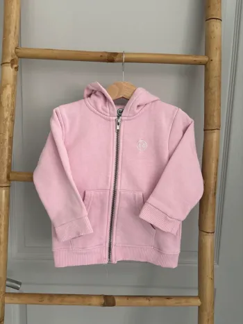 Sweat à capuche rose 64 – 24 mois