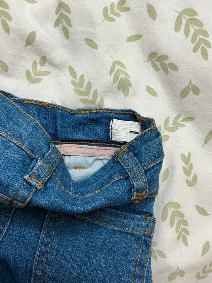 jean slim bleu taille réglable 3 mois miss cutie - photo numéro 6