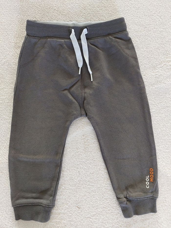 Ensemble jogging blanc marron 18 mois - photo numéro 4