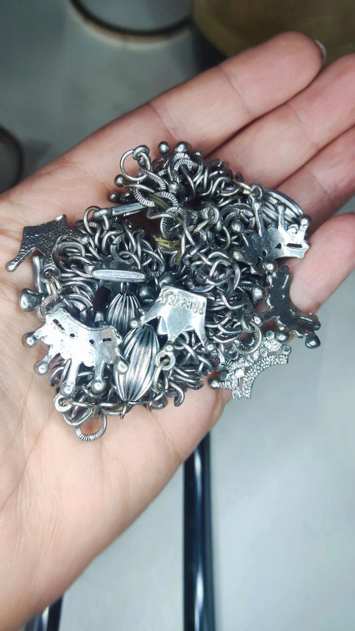 Bracelet charms en argent vintage - photo numéro 6