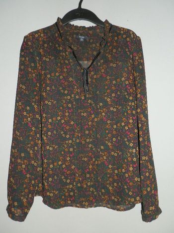 Chemisier voile fleuri