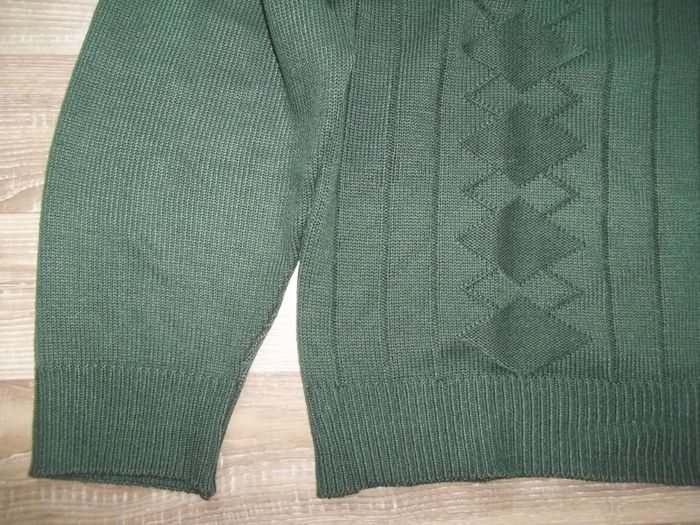 Pull col V vert bouteille Bertrand d'Arley (J-XL) - photo numéro 3