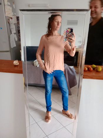 Blouse femme s abricot c44