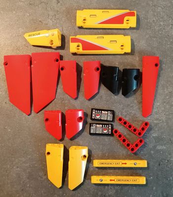 Lego pièces hélicoptère 9396