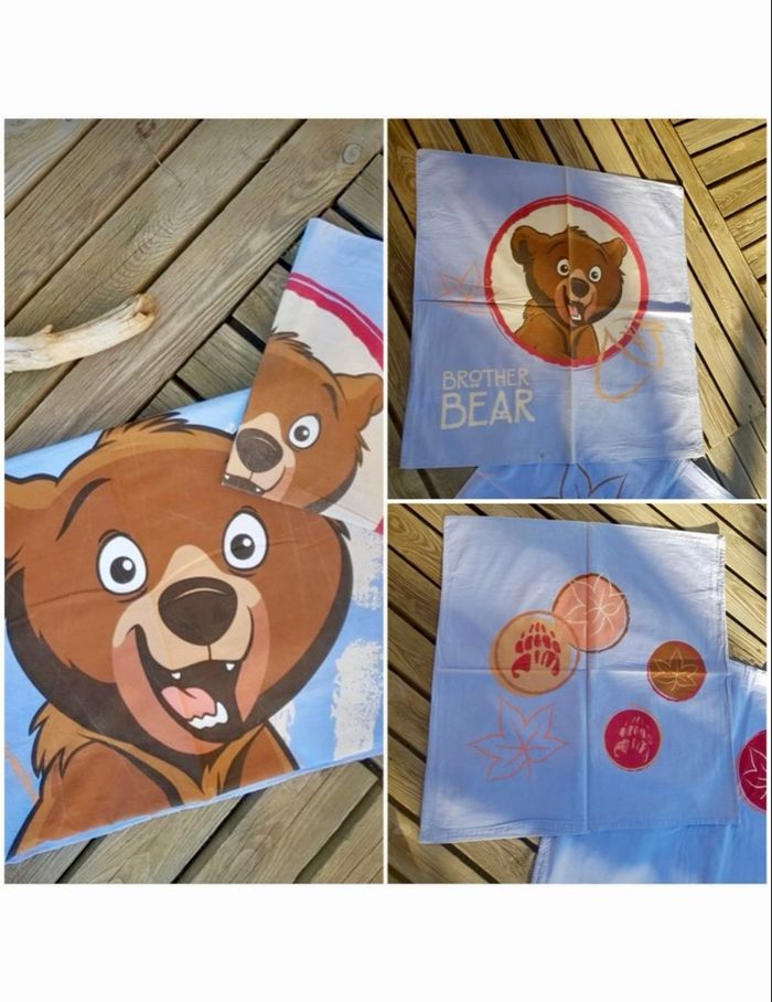 Parure de lit réversible enfant Koda Frères des Ours Walt Disney - photo numéro 4