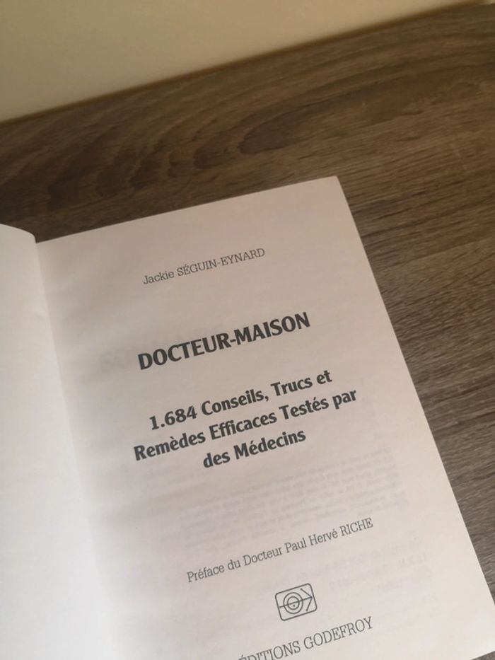 Livre santé Docteur Maison de Jackie seguin-eynard - photo numéro 4