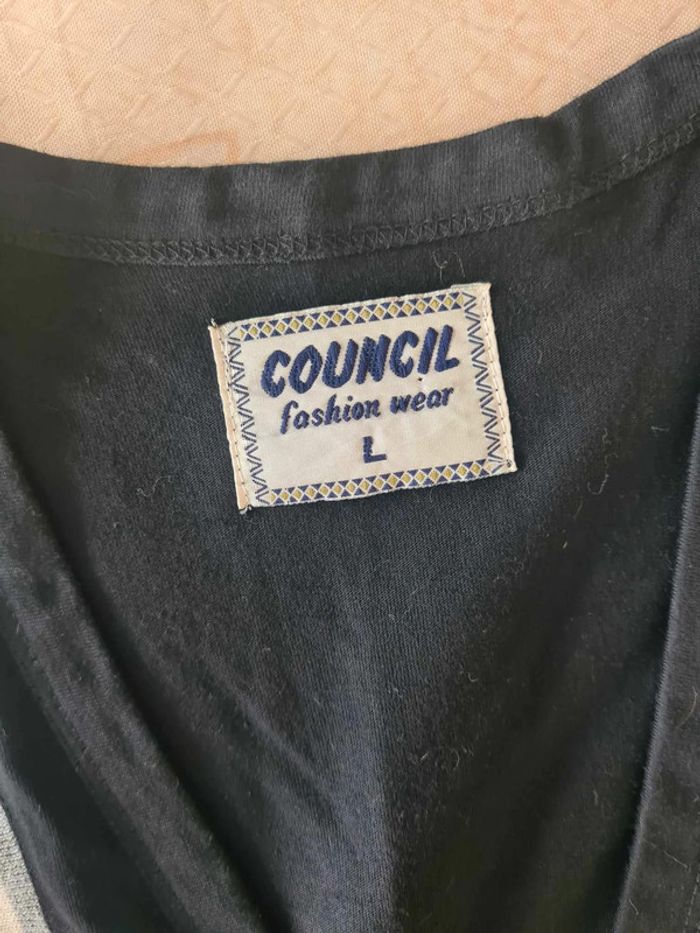 débardeur veston homme noir taille L Council - photo numéro 3