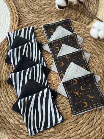 Lingettes lavables en éponge micro fibre lot de 14 