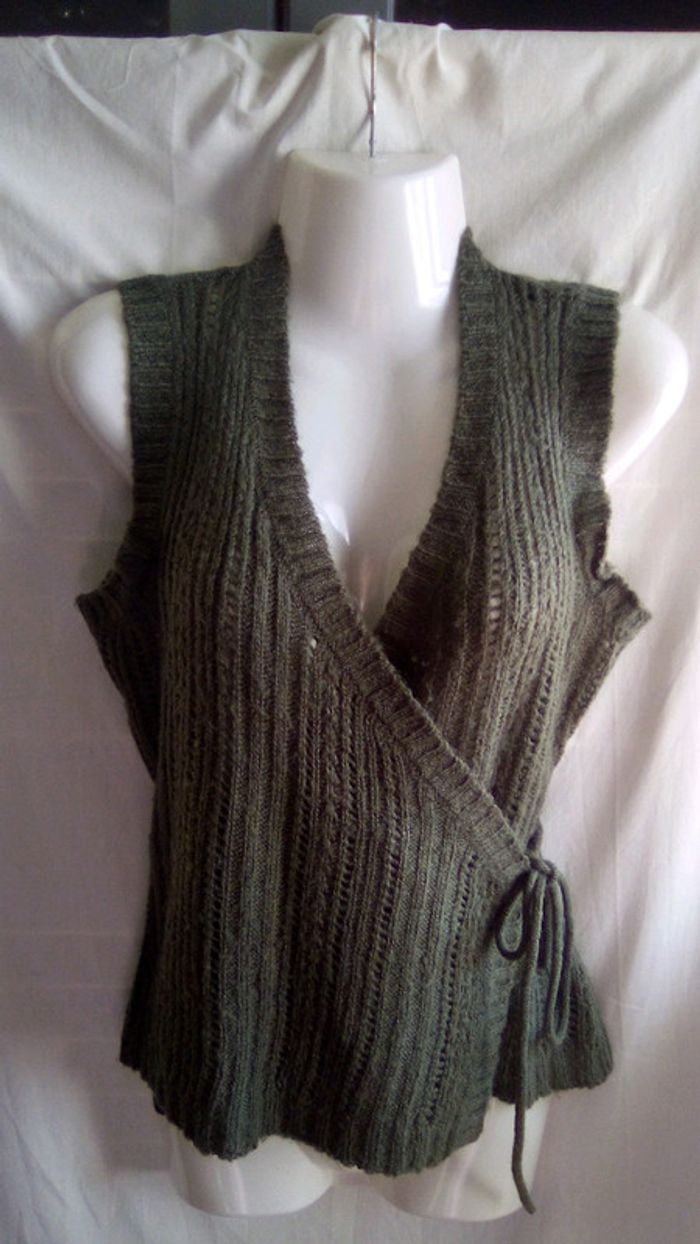 Gilet vert S-manches "Best Mountain"