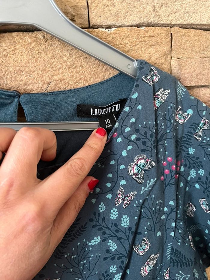 Robe doublée avec élastique à la ceinture 10 ans - photo numéro 2