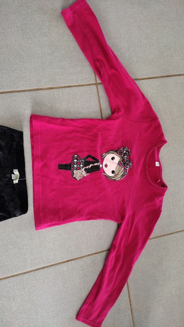 Ensemble t-shirt ML / legging T.5 A - photo numéro 2