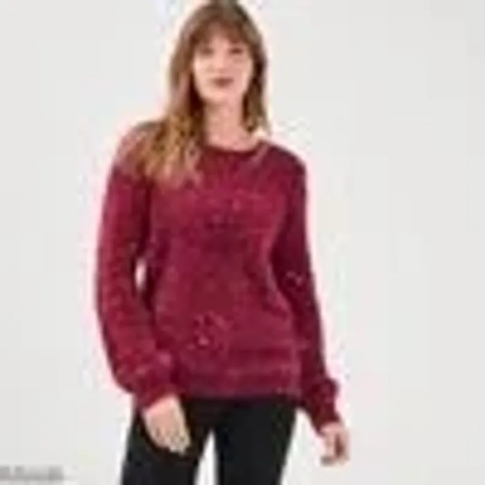 Pull manches longues à sequins Rose Framboise - taille 4 – Bréal - photo numéro 4