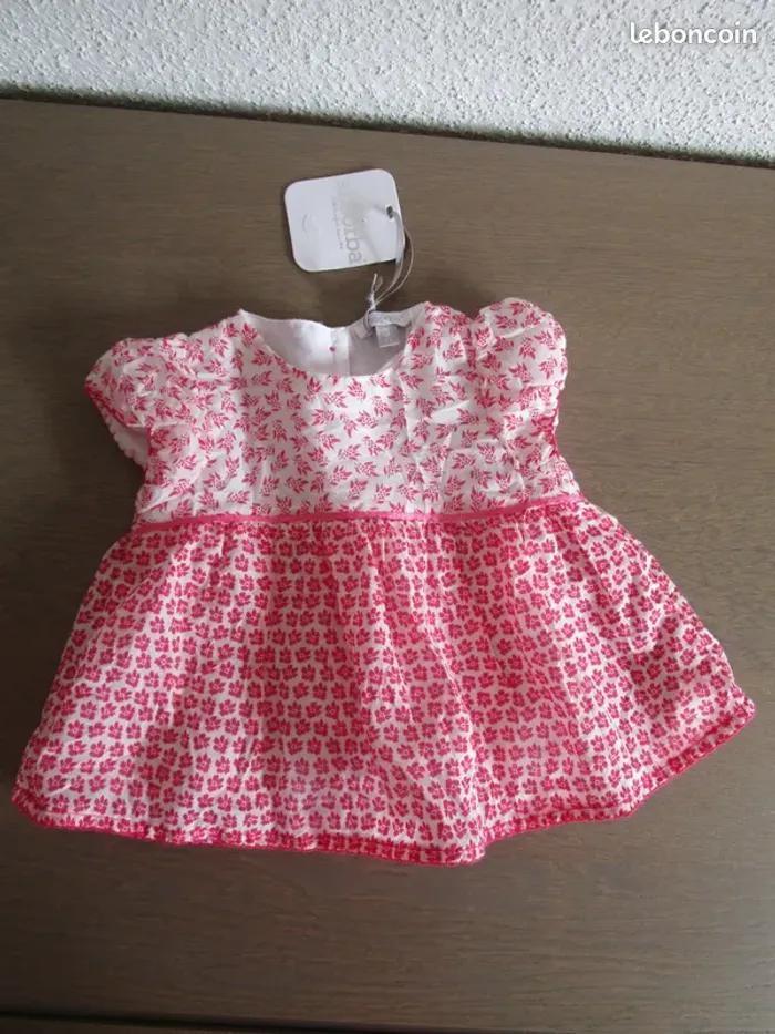 NEUF ETIQUETTE : Ensemble bébé fille été ABSORBA 3 mois - photo numéro 2