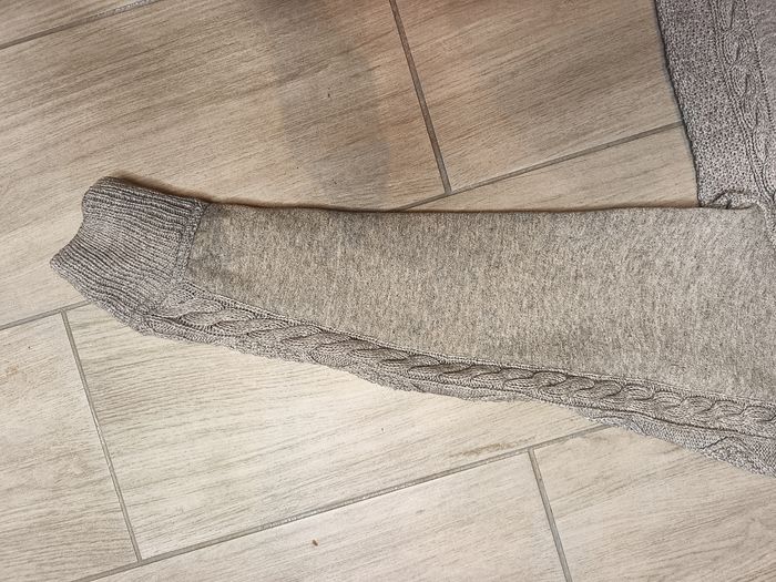 Pull Polo Ralph Lauren Academy - Maille Torsadée - Gris Chiné - Taille XS - photo numéro 7