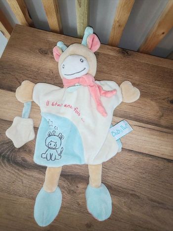 Girafe vache marionette baby nat