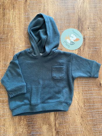 Pull tout doux à capuche taille 3 mois NPO baby
