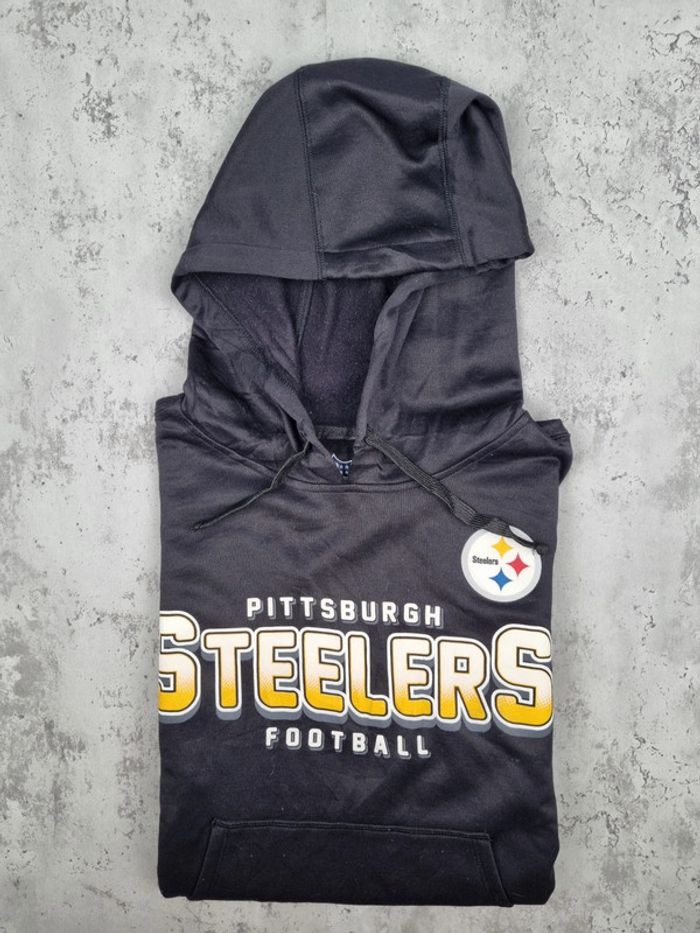 Pull à capuche NFL Pittsburgh Steelers – Taille L Femme (mesures en photos) - photo numéro 2