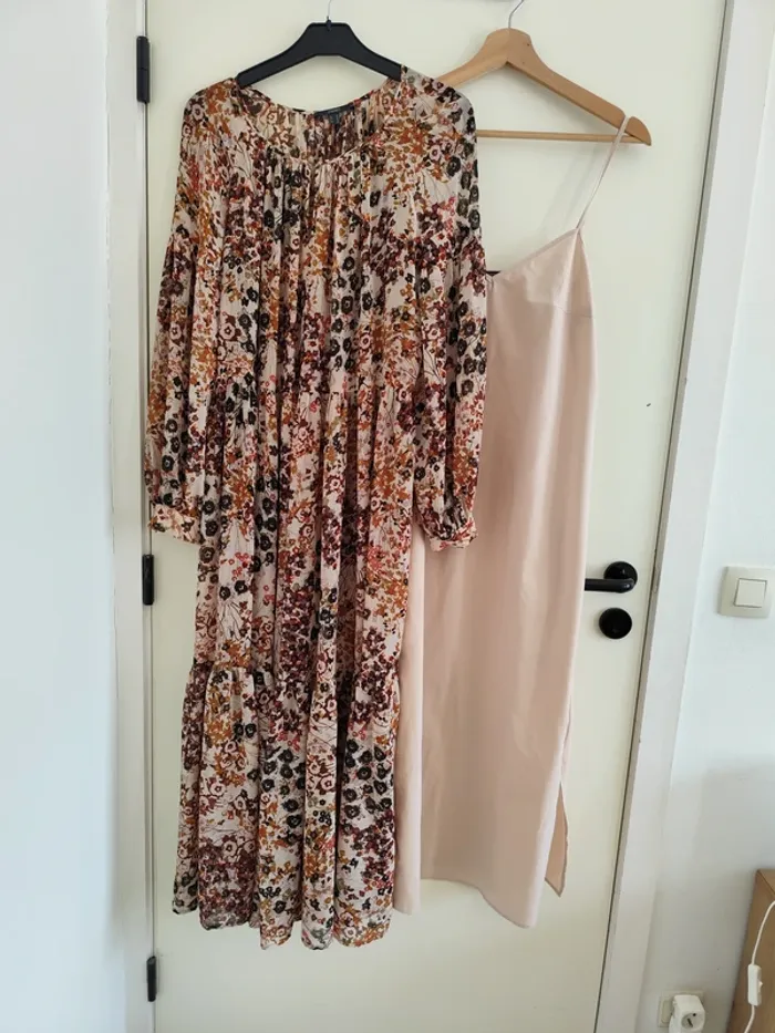 Superbe robe Esprit style bohème fleurie avec jupon M - photo numéro 5