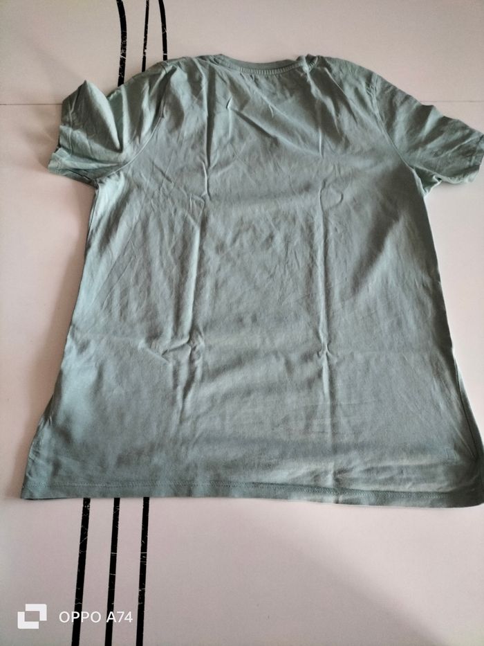 Garçon 12/14 ans 🧡 T-shirt 15 vert clair - photo numéro 4