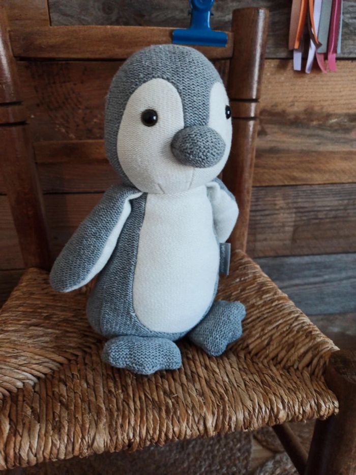 Peluche pingouin Vertbaudet tbe - photo numéro 4