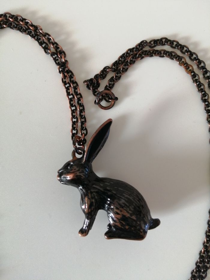 Collier Lapin Ultra Réaliste - photo numéro 2