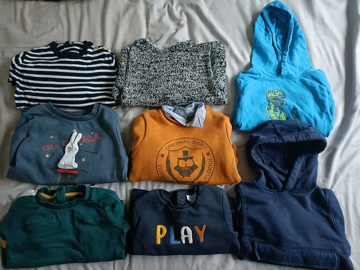Lot de 9 pulls garçon 3ans
