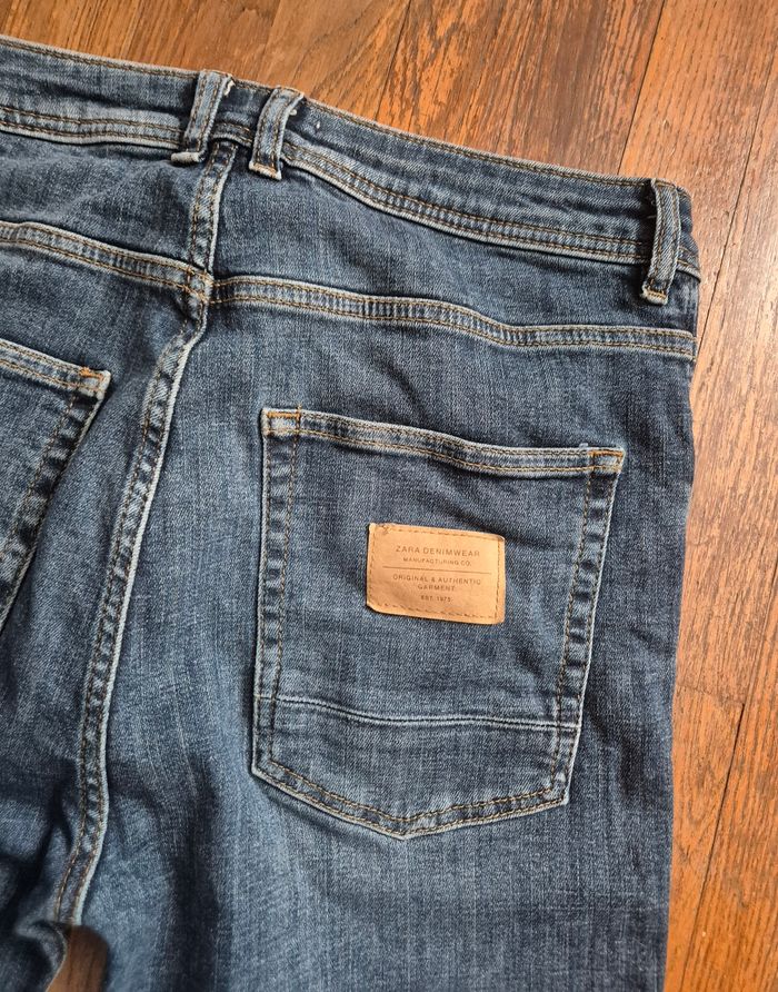 Jean femme bleu zara taille 42 XL - photo numéro 6