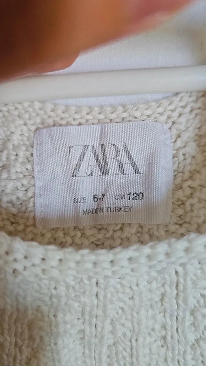 Top Zara 6/7 ans crochet boheme - photo numéro 2