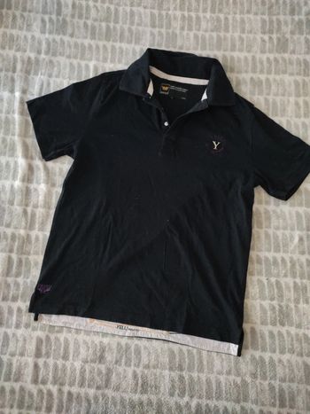 Tee-shirt polo manches courtes noir yell! industry taille 38 M