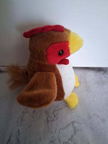 Peluche  coq sonore