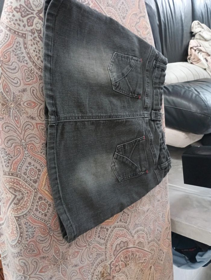 Jupe noire jeans - photo numéro 2
