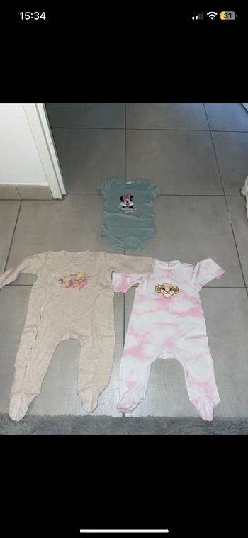 Lot fille 9/12 mois