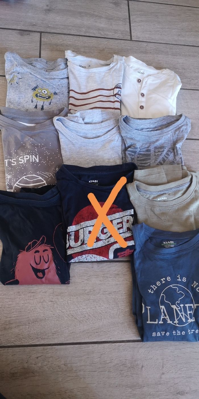 Lot de 10 tee shirt ml 6 ans