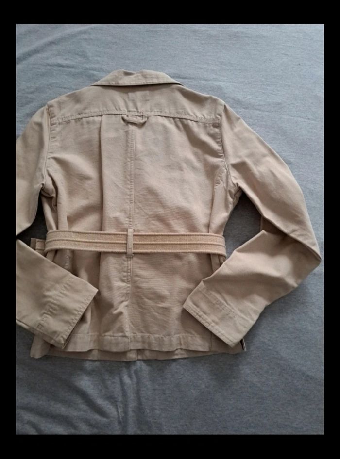 Veste en jean beige femme - photo numéro 4