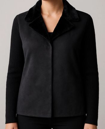 Veste noire style fourrure Jacqueline Riu Taille L
