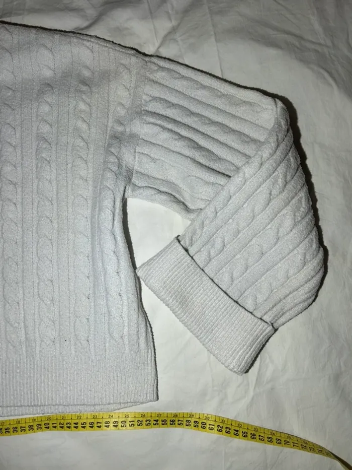 Pull blanc hollister - photo numéro 3