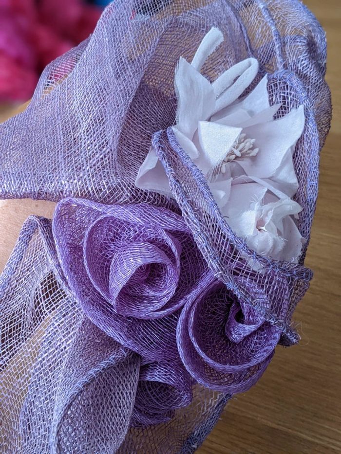 Bandeau mariage mauve lila - photo numéro 5