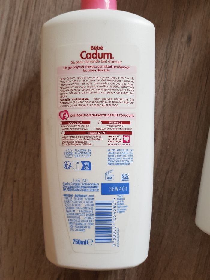 Gel cadum bébé - photo numéro 3