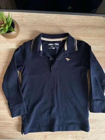 Polo  surpiqûre manche longue next garçon taille 3/4 ans