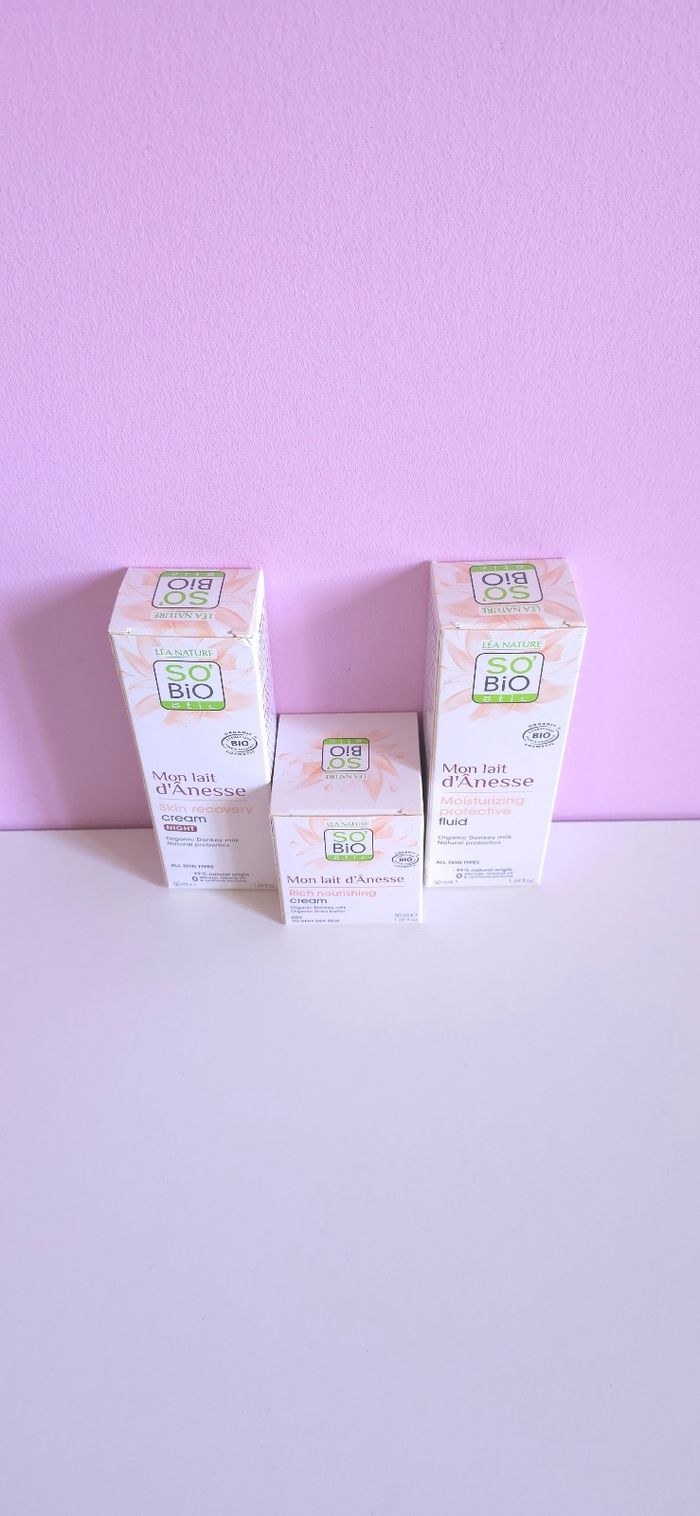 Lot beauté bio complet – soins « Mon Lait d’Ânesse » SO’BIO étic - photo numéro 5