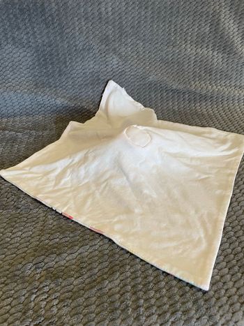 Doudou plat Léopard saumon blanc zèbre palmiers In Extenso