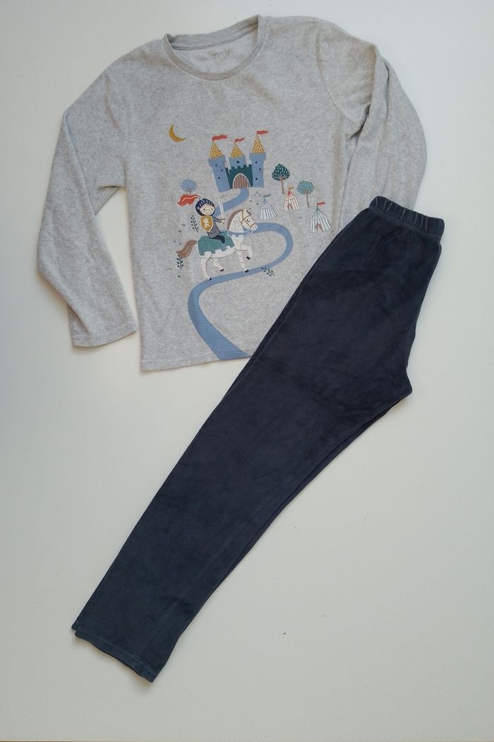 Pyjama en velours garçon 10 ans Vertbaudet