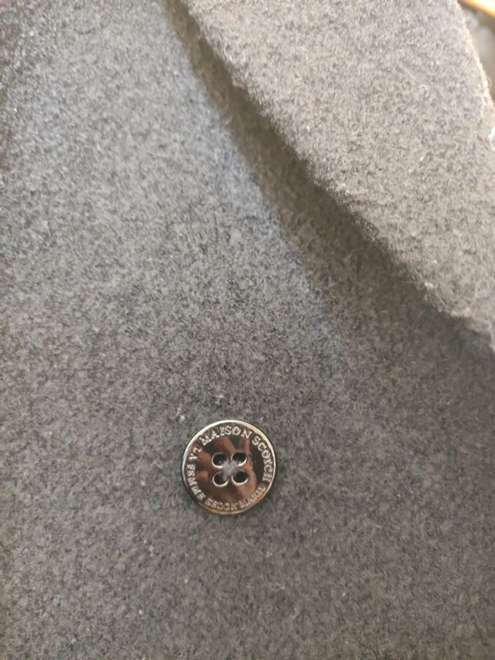 Manteau noir femme laine XL 42 Maison Scotch Bon état - photo numéro 8